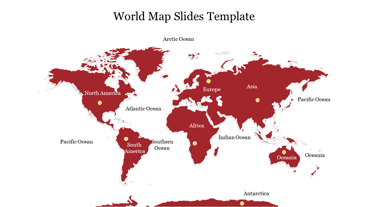 World Map Google Slides Template